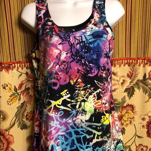 Fun Graffiti Dress with T-back - Picture 3 of 8